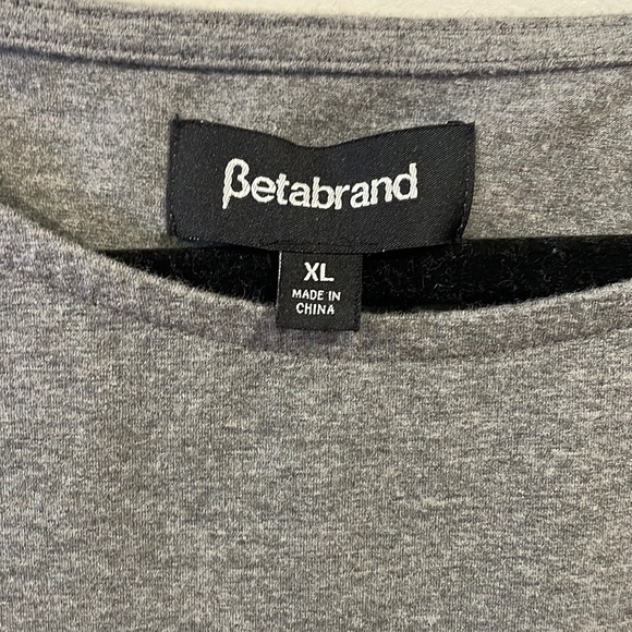 Betabrand Dresses & Skirts - Betabrand Gray Tunic Dress 3/4 Sleeve Pockets Side Pulls Ruching